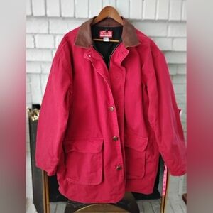 Classic Jacket with Genuine Leather Collar